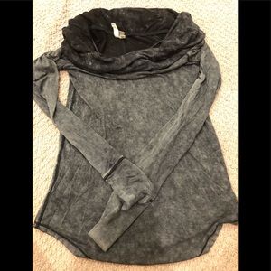 Free people off the shoulder or cowl neck shirt